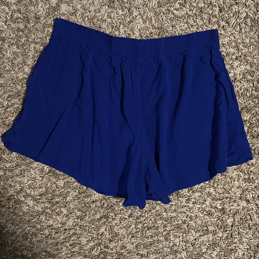 Blue Flowy Shorts - Picture 2 of 2